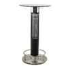 Electric Heated Patio Table With Integrated Heater For Outdoor Lounging And Dining