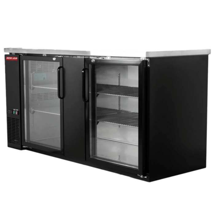 New Air NBB-69-SG 69.25-Inch Glass Door Back Bar Refrigerator