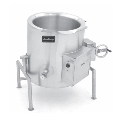 AccuTemp ALTWE-40 40 Gallon Electric Tilting Floor-Mounted Steam Kettle