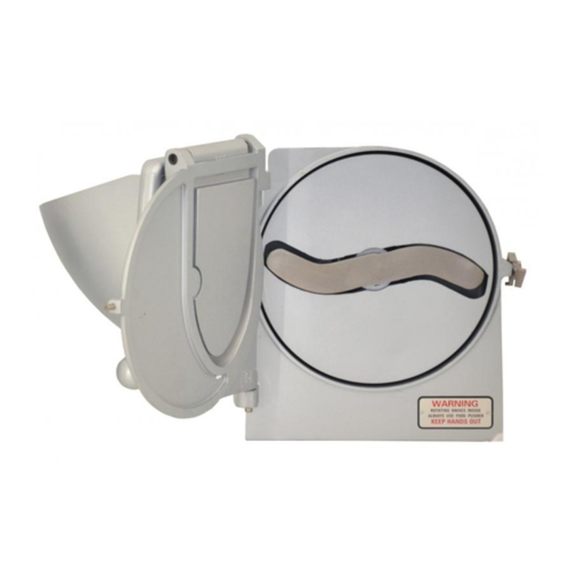 OMCAN 43144 Vegetable Slicer Attachment For Commercial Mixers, Designed For Efficient Vegetable Preparation.
