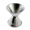Alt Tag: Omcan 80840 Stainless Steel Double Sided Jigger 0.75oz & 1.25oz Japanese style stainless steel cocktail measuring jigger