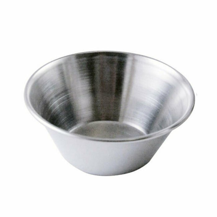 Omcan 80821 Stainless Steel 2.5 oz. Ramekin Sauce Cup stainless steel portion cup for sauces, dips, condiments