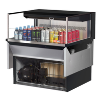 Turbo Air TOM-36L-UF-W(B)-1SI-N 35-7/8"W Refrigerated Drop-In Display Case