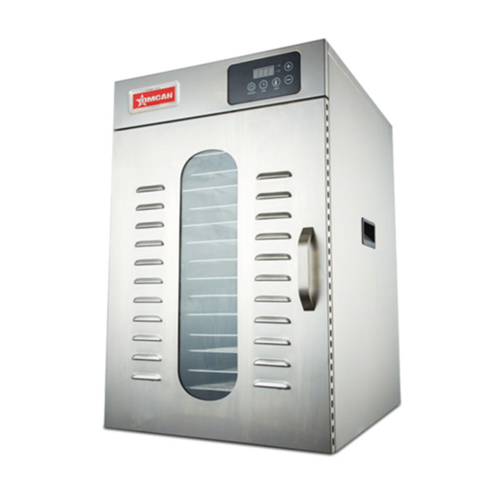 Déshydrateur alimentaire commercial en acier inoxydable Omcan 47557 à 16 plateaux