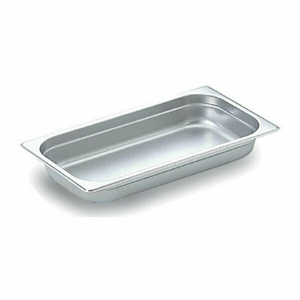 Omcan 80267 Stainless Steel 1/3 Size Steam Table Pan 12-3/4"L x 6-7/8"W
