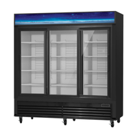 Blue Air BGM69SLB-HC 78" Glass Door Merchandiser Refrigerator