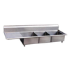 Three Compartment Stainless Steel Pot Sink With Efficient Design For Commercial Kitchens