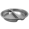 Étiquette alternative : Omcan 81016, 8,5 L 9 Qt. Plaque d’irritation en acier inoxydable de taille nature pleine taille Bac rond à insert en acier inoxydable divisé pour service buffet
