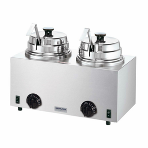 Server 81220 Twin FS Topping Warmer 17"W Countertop