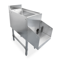 Omcan 47521 (CS-BS-12) 12" Wide Underbar Blender Station Sink