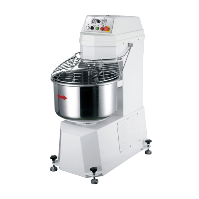Commercial Spiral Dough Mixer With Stainless Steel Bowl And Protective Guard For Bakery Production