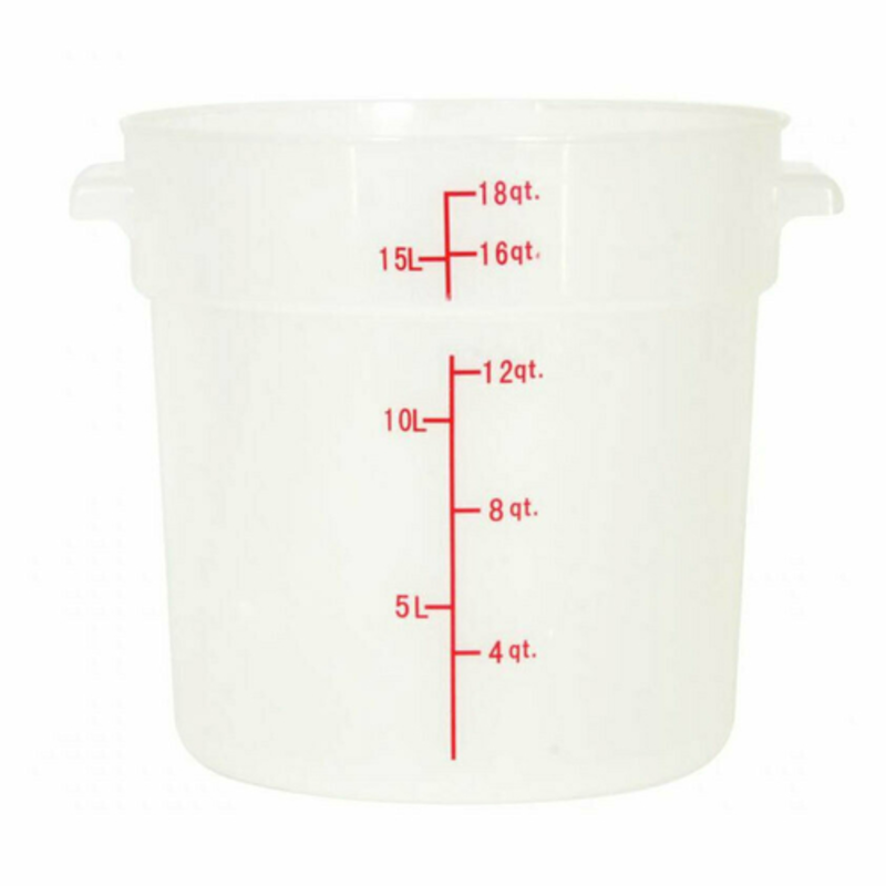 Polycarbonate Food Storage Container with Measurement Markings for Precise Ingredient Portioning and Easy Visibility