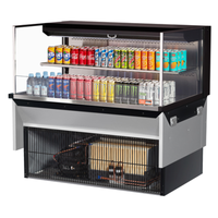 Turbo Air TOM-48L-UF-W(B)-2SI-N 47-7/8"W Low Profile Open Display Case