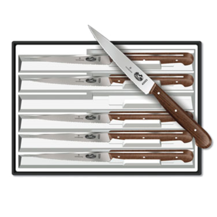 Victorinox 5.2030.12-X4 6-Piece 4.75" Serrated Steak Knife Set