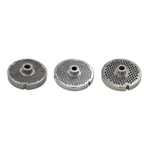 Omcan 11187 #56 Meat Grinder Plate with Hub, 3/8" Holes