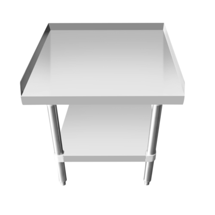 Stainless Steel Equipment Stand With A Smooth Surface And Bottom Shelf Ideal For Commercial Kitchens