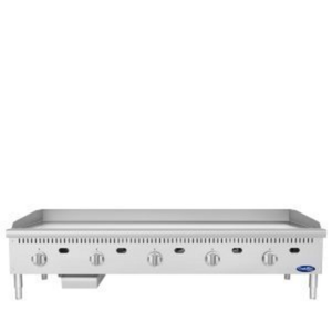 CookRite ATG-6024-C 60-Inch Gas Countertop Thermostatic Chrome Plated Griddle