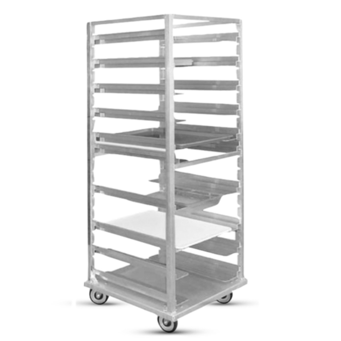 FWE OTR-UA-12 Mobile Universal Adjustable Pan Rack 12 Pan Capacity