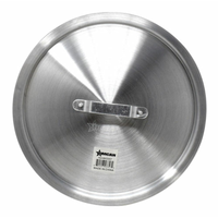 Omcan 43357 Aluminum Lid for 10.25 qt Sauce Pan - heavy-duty 16.5-inch commercial aluminum cookware lid with handle
