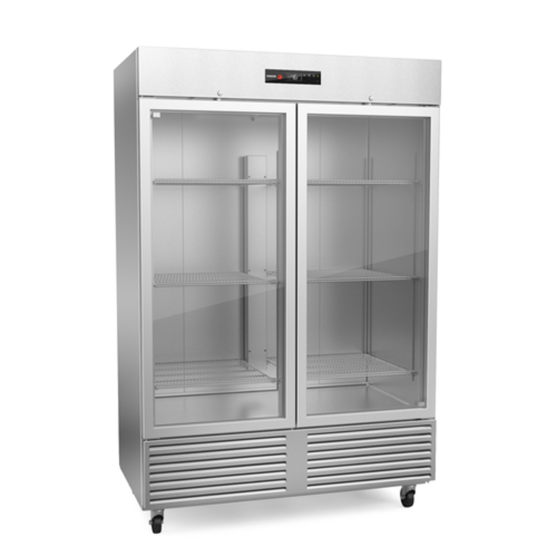 Fagor QVR-2G-N 52 cu.ft. Commercial Reach-In Refrigerator With Dual Glass Doors