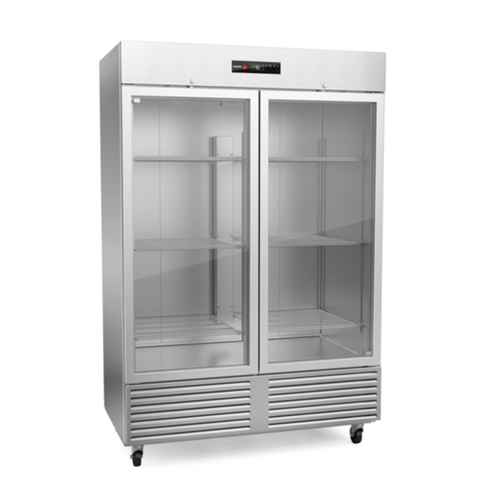 Fagor QVR-2G-N 52 cu.ft. Commercial Reach-In Refrigerator With Dual Glass Doors