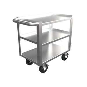 Winholt ALBC-3-1527H26 3-Shelf Aluminum Utility Cart 27.8 x 15.25
