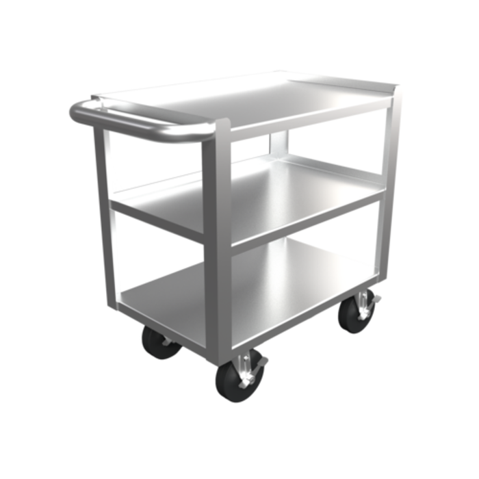 Winholt ALBC-3-1527H26 3-Shelf Aluminum Utility Cart 27.8 x 15.25