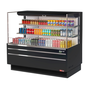 Turbo Air TOM-60L-UF-W(B)-3S-N 58-3/4"W Open Display Merchandiser