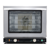 Alt Tag: Omcan 44519 66L Countertop Electric Convection Oven with Humidity stainless steel countertop oven with glass door and control knobs