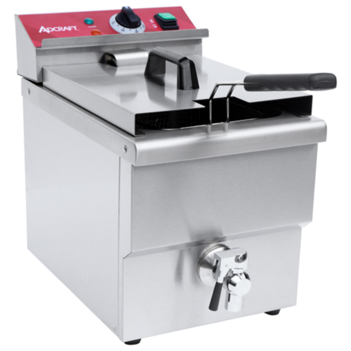 Adcraft DF12LS 16 lb Capacity Electric Countertop Single Pot Fryer