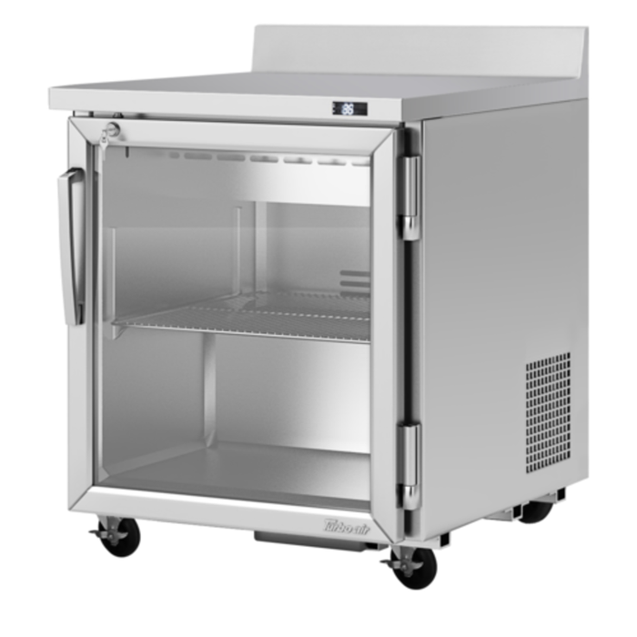 Turbo Air PWR-28-G-N 27.5" PRO Series Glass Door Worktop Refrigerator