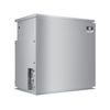 Manitowoc Flake Ice Machine Remote Flake Ice Maker Side View, Stainless Steel Design, Efficient High-Volume Ice Production