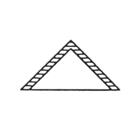 Somerset TS1 5" x 2-3/4" Triangle Pastry Turnover Die