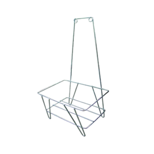 OMCAN 13026 Shopping Hand Basket Stand with 50 lb Capacity