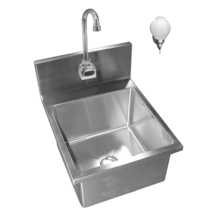 Winholt WS-HS-1410-EF 18"W Stainless Steel Electric Eye Hand Sink with Faucet
