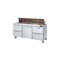 Blueair BLPT72-D4RL-HC 72-3/8" Refrigerated Sandwich Prep Table