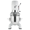 Eurodib M60A220ETL 60 Quart Planetary Mixer with Attachments in stainless steel finish.
