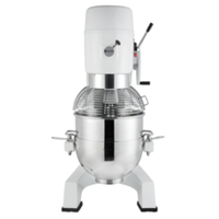 Eurodib M60A220ETL 60 Quart Planetary Mixer with Attachments in stainless steel finish.