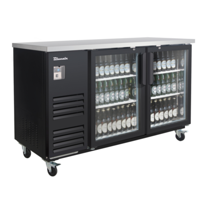 Blueair BLBB69-3BG-HC 69" Refrigerated Glass Door Back Bar Cabinet