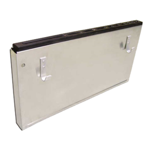 OMCAN 12905 Large Stainless Steel Commercial Kitchen Knife Storage Rack wall-mounted knife rack with black insert