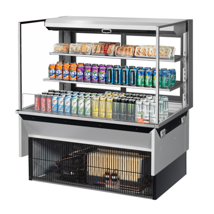 Turbo Air TOM-48L-UFD-S-3SI-N 48" Drop-In Open Display Case
