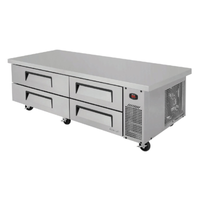 Turbo Air TCBE-72SDR-E-N 78"W Super Deluxe Chef Base Refrigerator