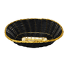 Wire Display Basket For Merchandiser With Black And Gold Accents, Ideal For Retail Displays And Organization