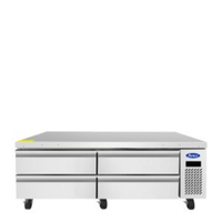 Atosa MGF8463GR 72-Inch Wide Refrigerated Chef Base Freezer Equipment Stand