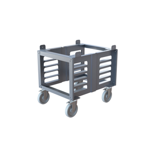 Cadco OST-34A-CS Mobile Aluminum Oven Stand 5 Half-Size Pan Capacity