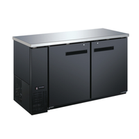 Réfrigérateur arrière de bar OMCAN 50059 154,4 cm avec deux portes pleines