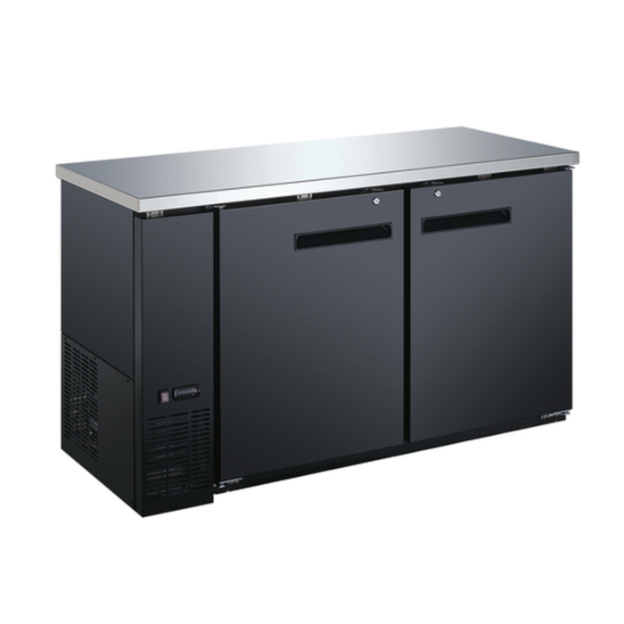 OMCAN 50059 60.8" Refrigerated Back Bar Cooler Two Solid Doors