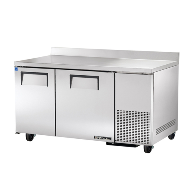 Deep Worktop Refrigerated Counter with Solid Doors and Efficient Cooling Design