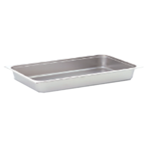 Omcan 80264 12-3/4" x 10-3/8" 1/2 Size Stainless Steel Steam Pan