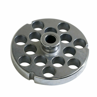 Omcan 23562 #32 Hard Stainless Steel Commercial Meat Grinder Plate 16mm grinder plate with coarse 16mm holes, stainless steel